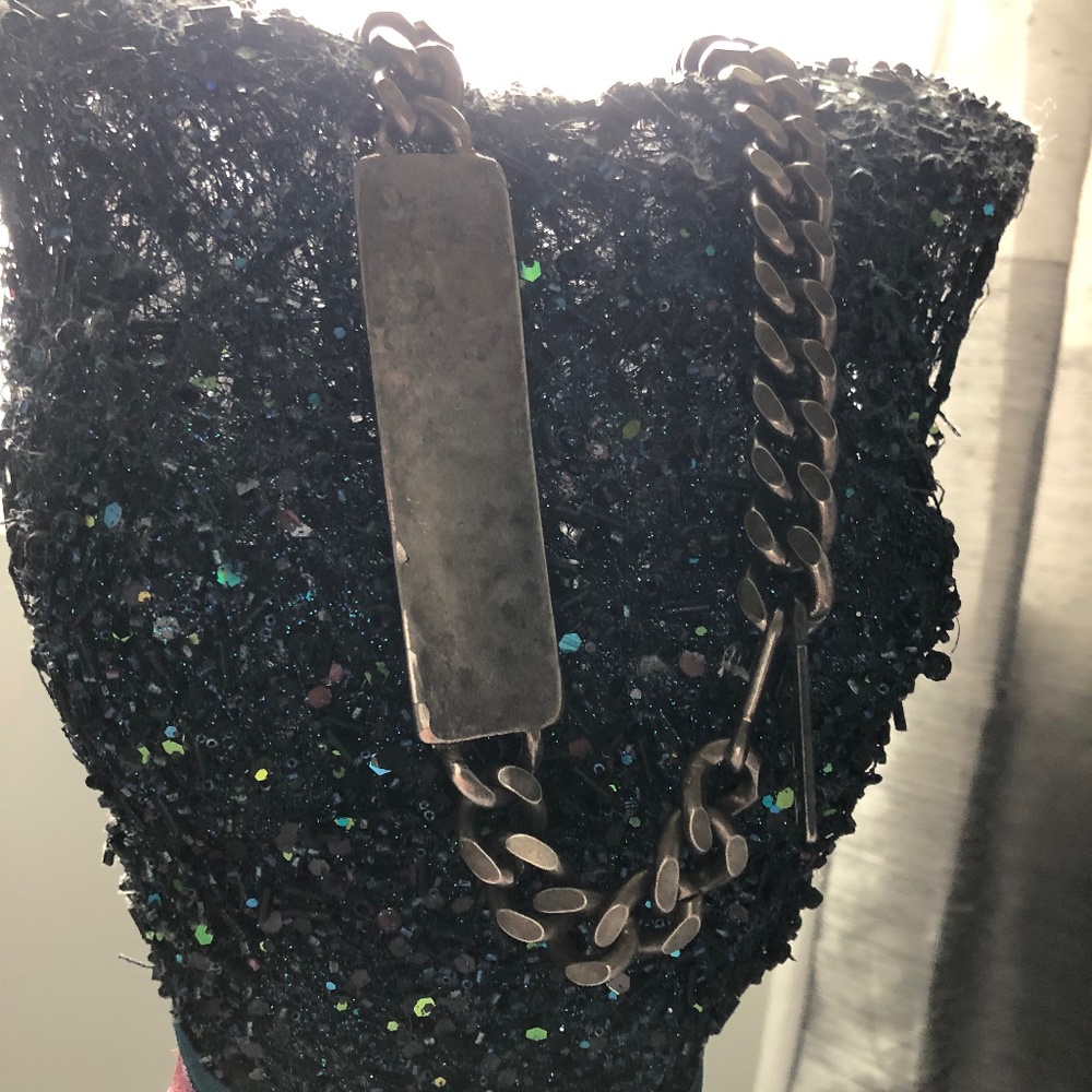 Silver Metal Chain Belt - 36”